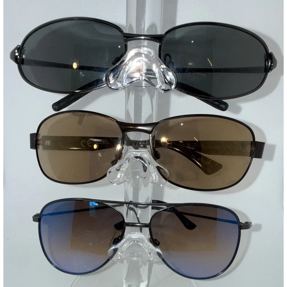 Lot Of 3 Authentic Panama Jack Metal frame Sunglasses-Black, Brown & Gray-Invest